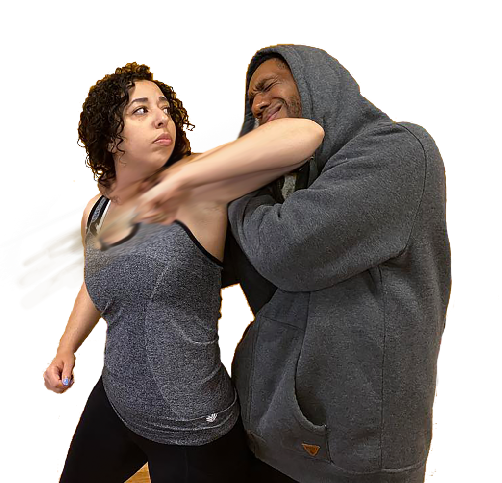 Self defense training combining confidence with protection skills. Personal safety lesson focusing on self defense techniques.