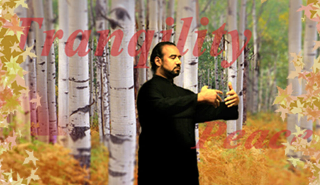 Martial artist meditating before Kung Fu and Tai Chi training at Black Mountain Spirit Pittsburgh.