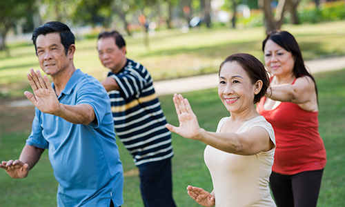 Senior TaiJI (Tai Chi) class - Martial arts instruction building strength, balance, and focus.