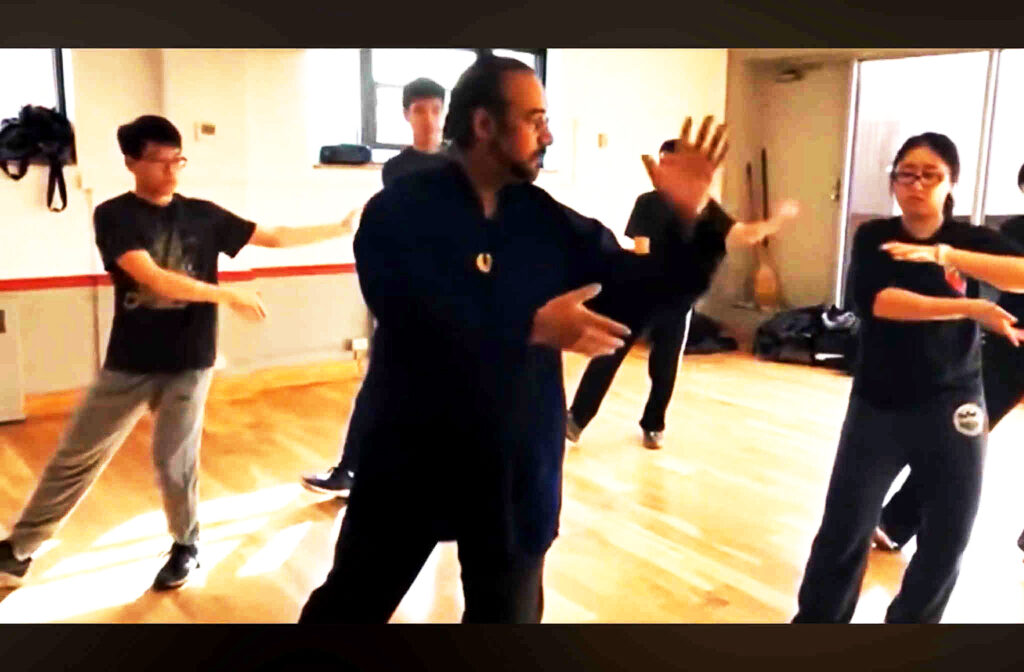 Senior students practicing Tai Chi for balance and health at Black Mountain Spirit martial arts school in Pittsburgh.